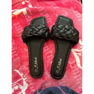 Classy Black Sandals- Size 7.5 Women